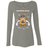 T-Shirts Venetian Grey / Small A Potato Anatomy Women's Triblend Long Sleeve Shirt