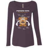 T-Shirts Vintage Purple / Small A Potato Anatomy Women's Triblend Long Sleeve Shirt