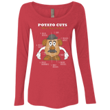 T-Shirts Vintage Red / Small A Potato Anatomy Women's Triblend Long Sleeve Shirt