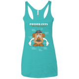 T-Shirts Tahiti Blue / X-Small A Potato Anatomy Women's Triblend Racerback Tank