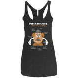 T-Shirts Vintage Black / X-Small A Potato Anatomy Women's Triblend Racerback Tank
