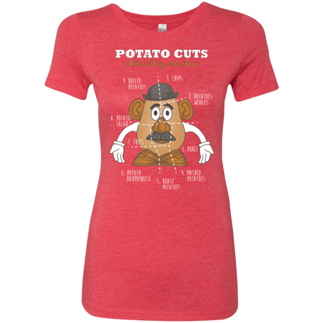 T-Shirts Vintage Red / Small A Potato Anatomy Women's Triblend T-Shirt