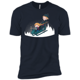 T-Shirts Midnight Navy / YXS A Snowy Ride Boys Premium T-Shirt