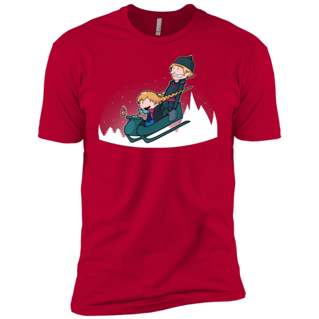 T-Shirts Red / YXS A Snowy Ride Boys Premium T-Shirt