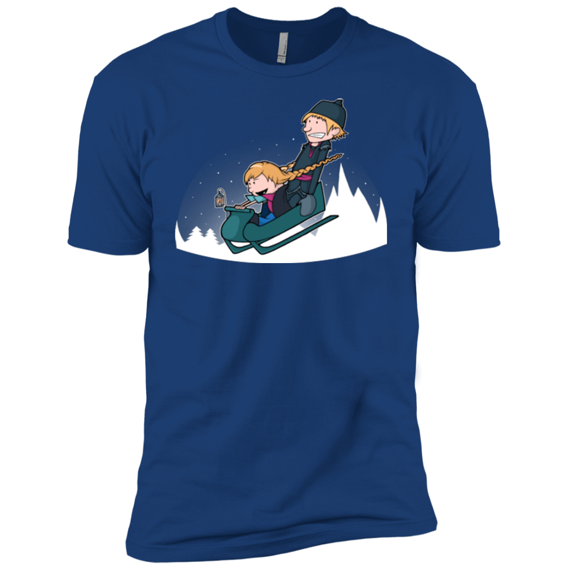 T-Shirts Royal / YXS A Snowy Ride Boys Premium T-Shirt