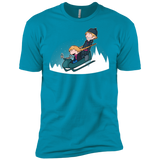 T-Shirts Turquoise / YXS A Snowy Ride Boys Premium T-Shirt