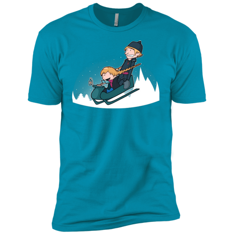 T-Shirts Turquoise / YXS A Snowy Ride Boys Premium T-Shirt