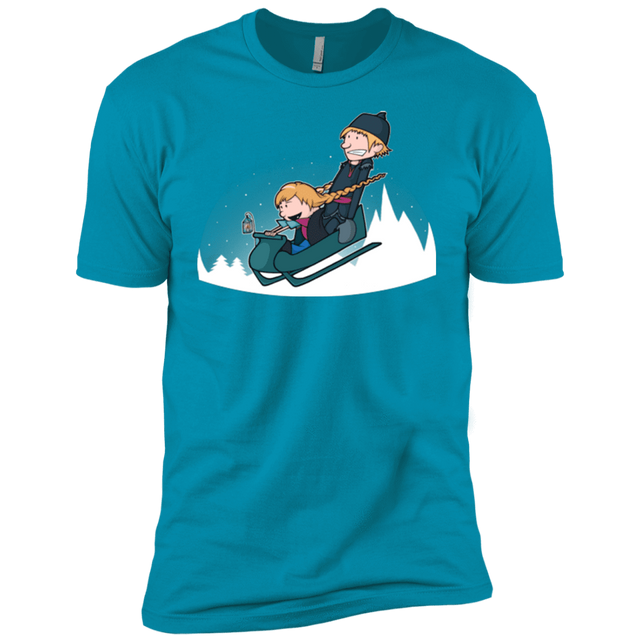 T-Shirts Turquoise / YXS A Snowy Ride Boys Premium T-Shirt
