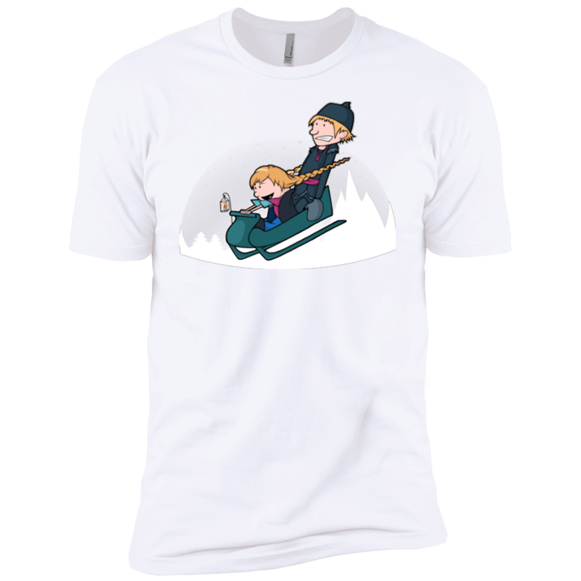 T-Shirts White / YXS A Snowy Ride Boys Premium T-Shirt