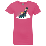 T-Shirts Hot Pink / YXS A Snowy Ride Girls Premium T-Shirt