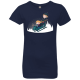 T-Shirts Midnight Navy / YXS A Snowy Ride Girls Premium T-Shirt