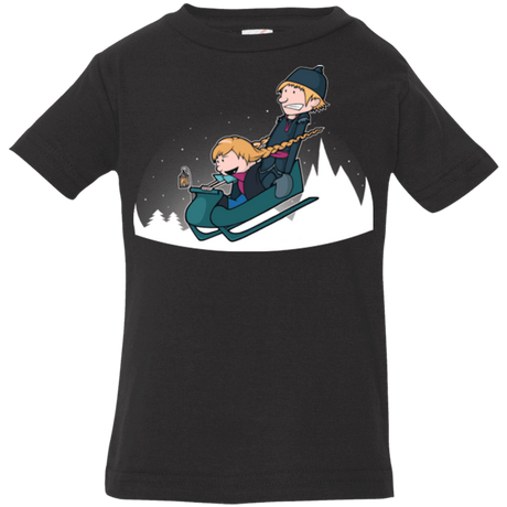 T-Shirts Black / 6 Months A Snowy Ride Infant Premium T-Shirt