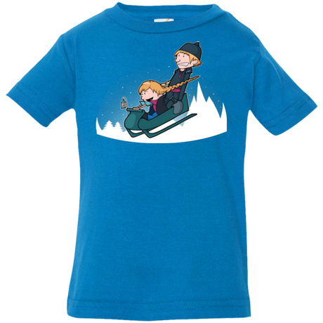 T-Shirts Cobalt / 6 Months A Snowy Ride Infant Premium T-Shirt