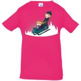 T-Shirts Hot Pink / 6 Months A Snowy Ride Infant Premium T-Shirt