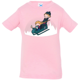 T-Shirts Pink / 6 Months A Snowy Ride Infant Premium T-Shirt