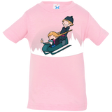 T-Shirts Pink / 6 Months A Snowy Ride Infant Premium T-Shirt