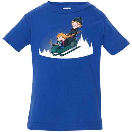 T-Shirts Royal / 6 Months A Snowy Ride Infant Premium T-Shirt