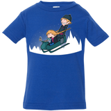 T-Shirts Royal / 6 Months A Snowy Ride Infant Premium T-Shirt
