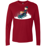 T-Shirts Cardinal / Small A Snowy Ride Men's Premium Long Sleeve