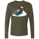T-Shirts Military Green / Small A Snowy Ride Men's Premium Long Sleeve