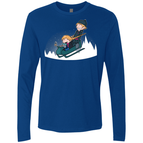 T-Shirts Royal / Small A Snowy Ride Men's Premium Long Sleeve