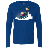 T-Shirts Royal / Small A Snowy Ride Men's Premium Long Sleeve
