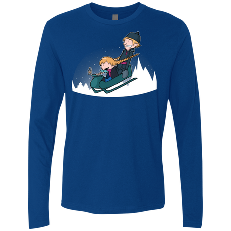 T-Shirts Royal / Small A Snowy Ride Men's Premium Long Sleeve