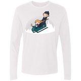 T-Shirts White / Small A Snowy Ride Men's Premium Long Sleeve