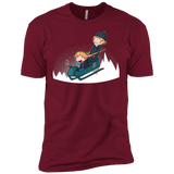 T-Shirts Cardinal / X-Small A Snowy Ride Men's Premium T-Shirt