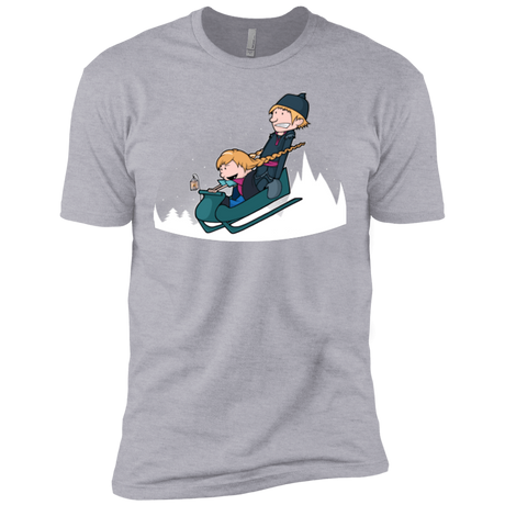 T-Shirts Heather Grey / X-Small A Snowy Ride Men's Premium T-Shirt