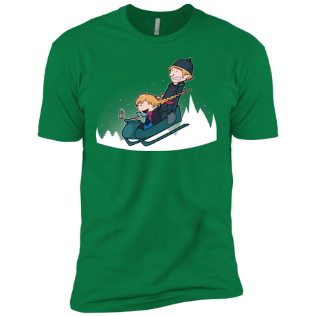 T-Shirts Kelly Green / X-Small A Snowy Ride Men's Premium T-Shirt