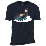 T-Shirts Midnight Navy / X-Small A Snowy Ride Men's Premium T-Shirt