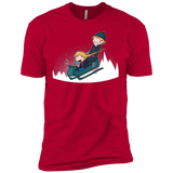 T-Shirts Red / X-Small A Snowy Ride Men's Premium T-Shirt