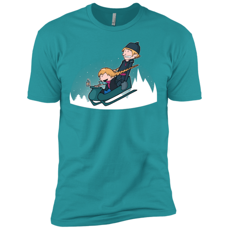 T-Shirts Tahiti Blue / X-Small A Snowy Ride Men's Premium T-Shirt