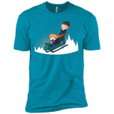 T-Shirts Turquoise / X-Small A Snowy Ride Men's Premium T-Shirt