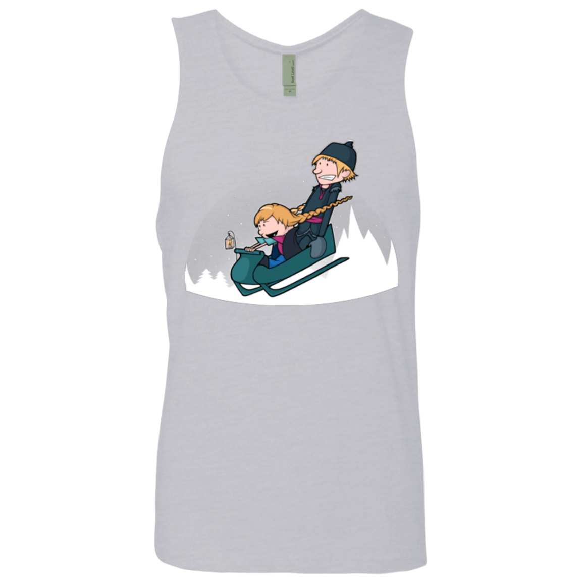T-Shirts Heather Grey / Small A Snowy Ride Men's Premium Tank Top