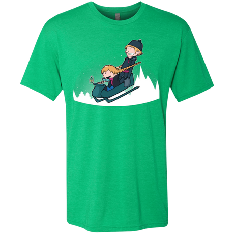 T-Shirts Envy / Small A Snowy Ride Men's Triblend T-Shirt