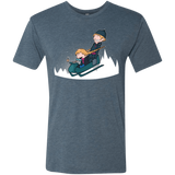 T-Shirts Indigo / Small A Snowy Ride Men's Triblend T-Shirt