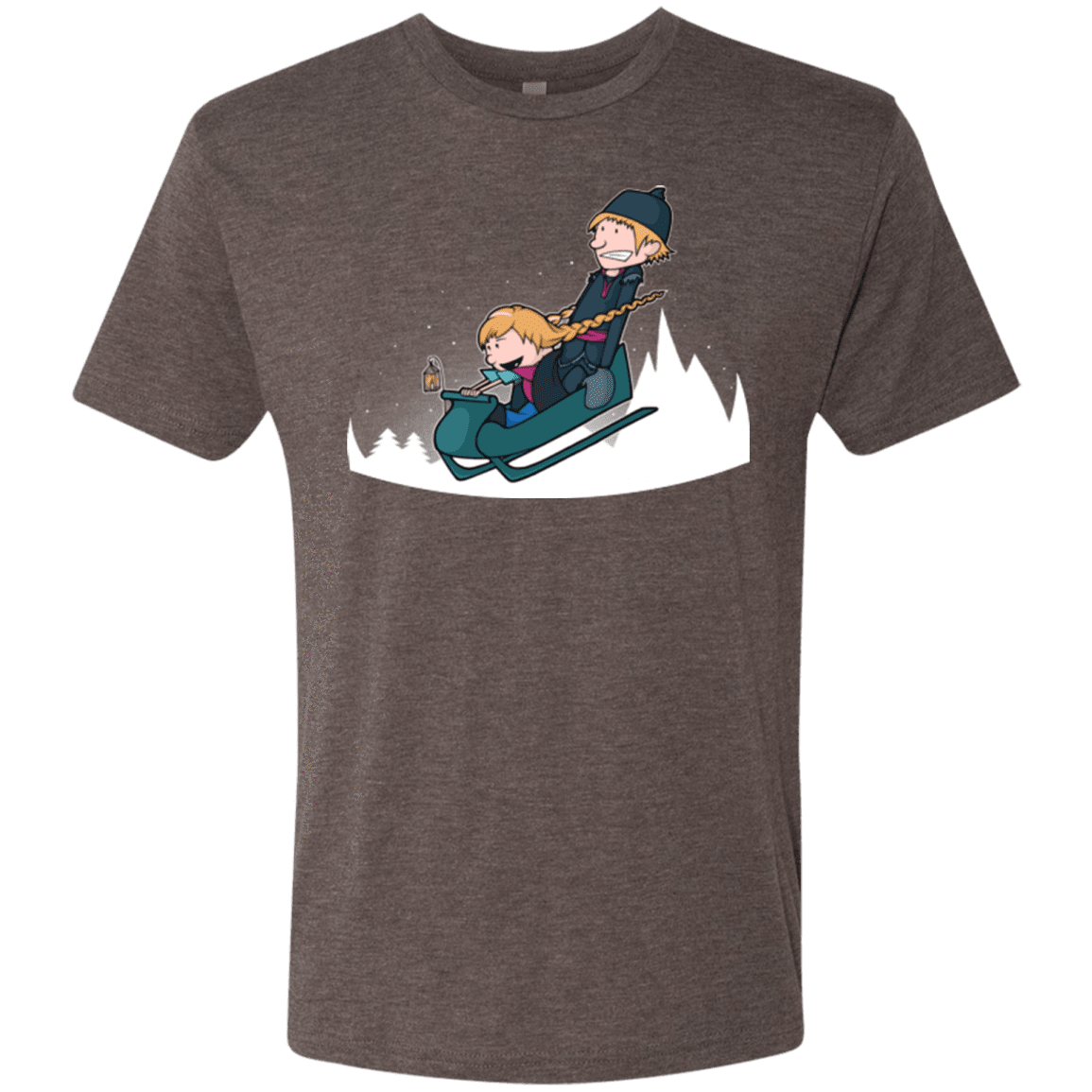 T-Shirts Macchiato / Small A Snowy Ride Men's Triblend T-Shirt