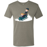 T-Shirts Venetian Grey / Small A Snowy Ride Men's Triblend T-Shirt