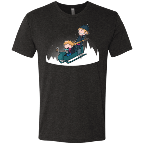T-Shirts Vintage Black / Small A Snowy Ride Men's Triblend T-Shirt
