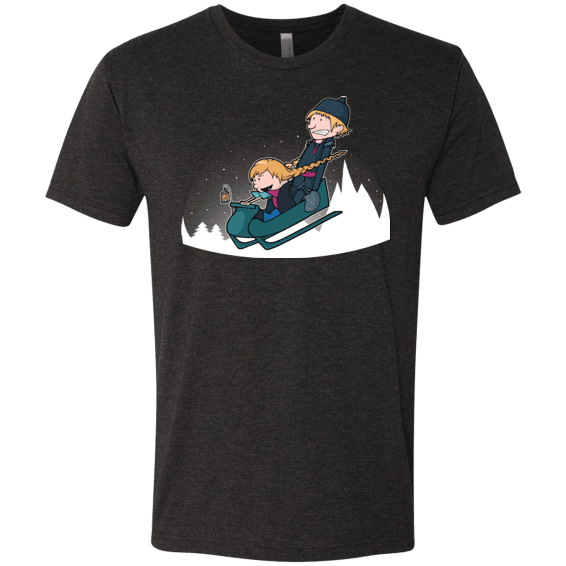 T-Shirts Vintage Black / Small A Snowy Ride Men's Triblend T-Shirt