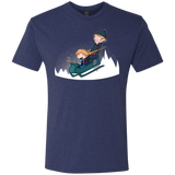 T-Shirts Vintage Navy / Small A Snowy Ride Men's Triblend T-Shirt