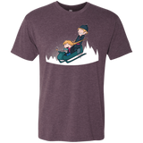 T-Shirts Vintage Purple / Small A Snowy Ride Men's Triblend T-Shirt