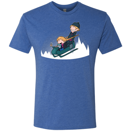 T-Shirts Vintage Royal / Small A Snowy Ride Men's Triblend T-Shirt