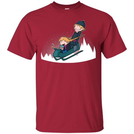 T-Shirts Cardinal / Small A Snowy Ride T-Shirt
