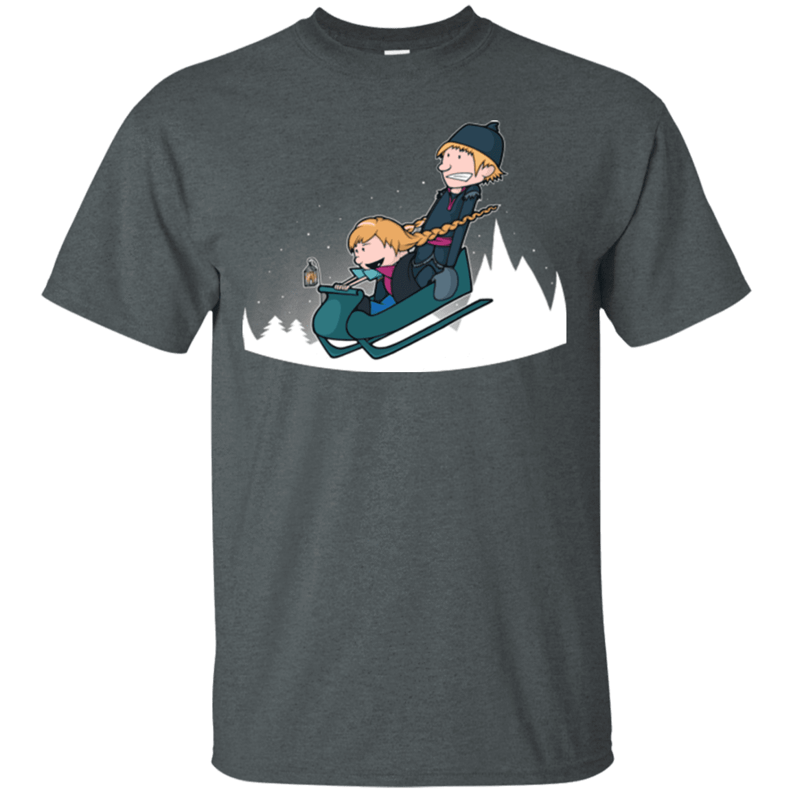 T-Shirts Dark Heather / Small A Snowy Ride T-Shirt