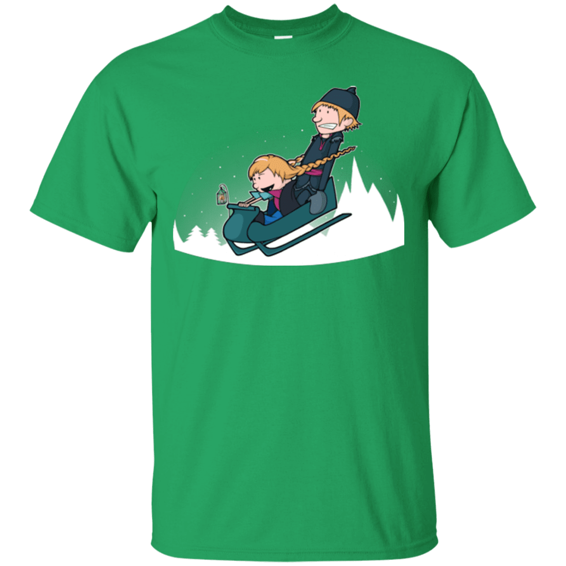 T-Shirts Irish Green / Small A Snowy Ride T-Shirt