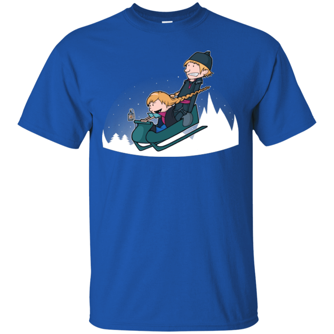 T-Shirts Royal / Small A Snowy Ride T-Shirt