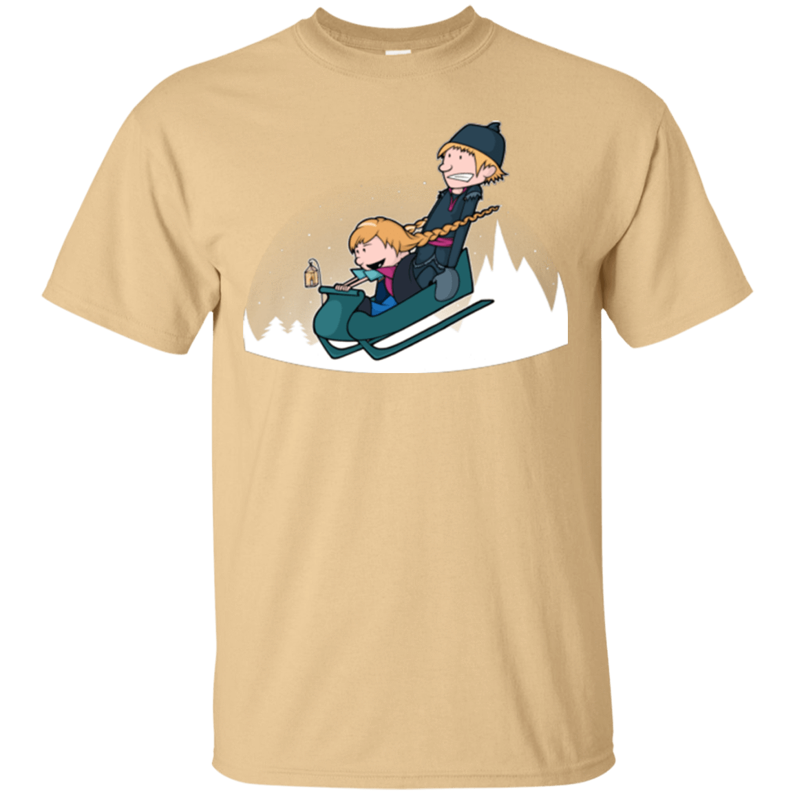 T-Shirts Vegas Gold / Small A Snowy Ride T-Shirt